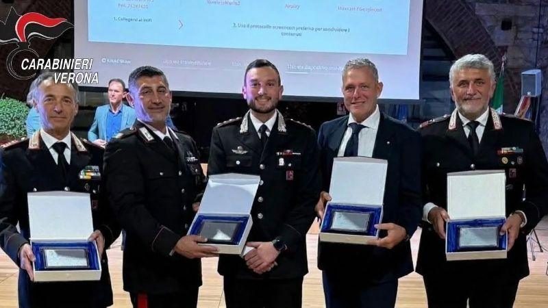 Lazise, il Premio Sicurezza a tre comandanti dei Carabinieri e all’imprenditore Stefano Mion