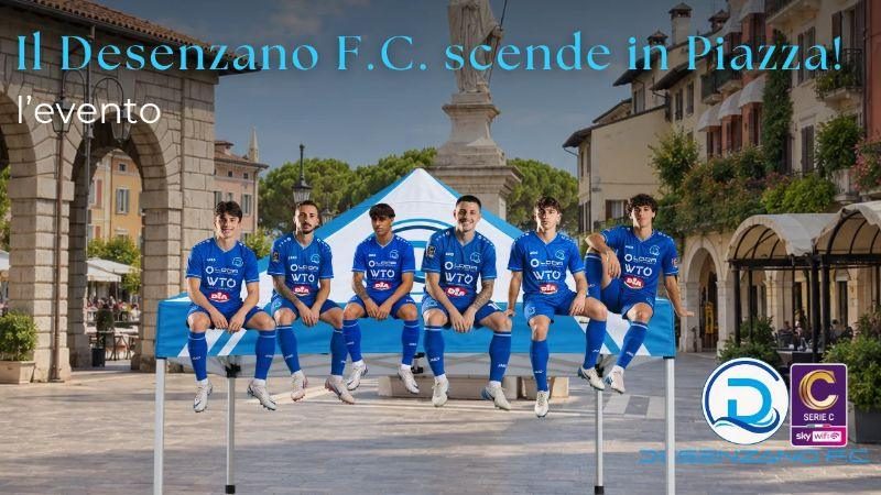 Desenzano F.C., i giocatori incontrano i tifosi in piazza Malvezzi